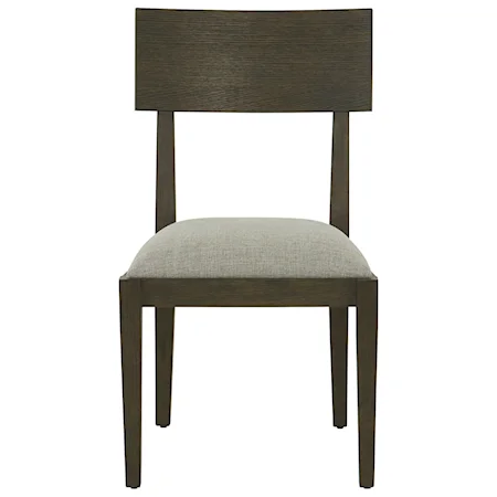 Contemporary Side Chair with Upholstered Seat